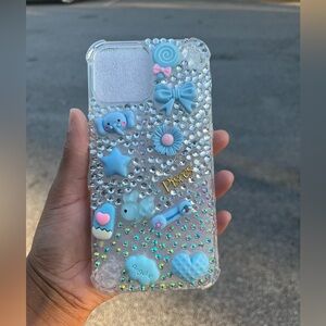 13 Pro Max Junk Phone Case Blue Themed